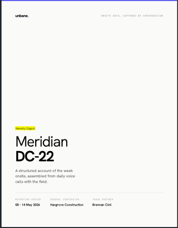 Weekly digest cover page